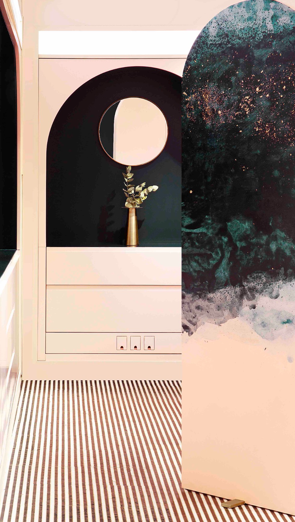 décor vague d'encre desolee papa